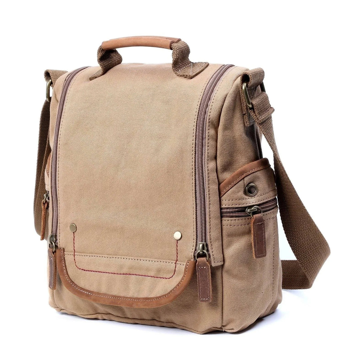 Grey Canvas Crossbody C582