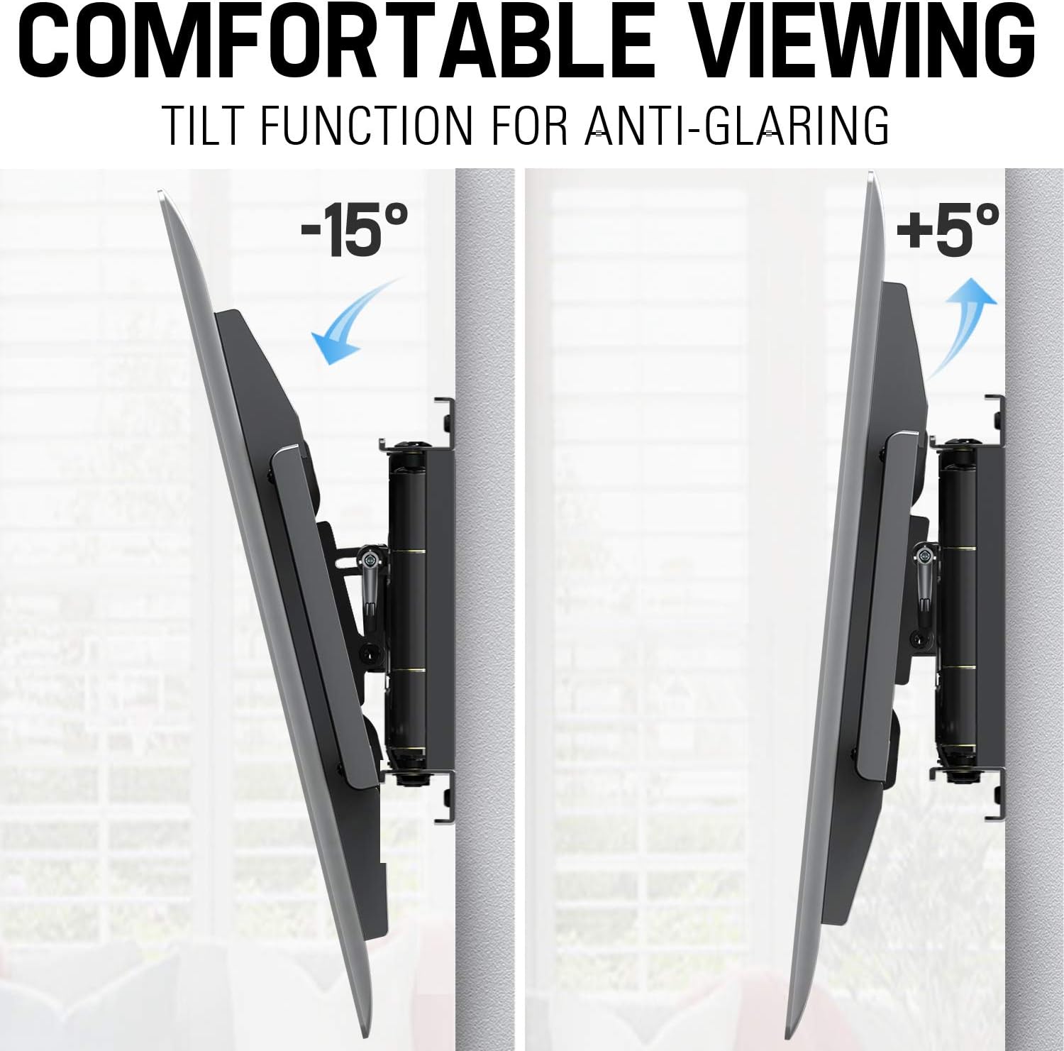 TV Wall Mount Full Motion for 42-84" TVs up to 132LBS, Max VESA 800x400mm D895287