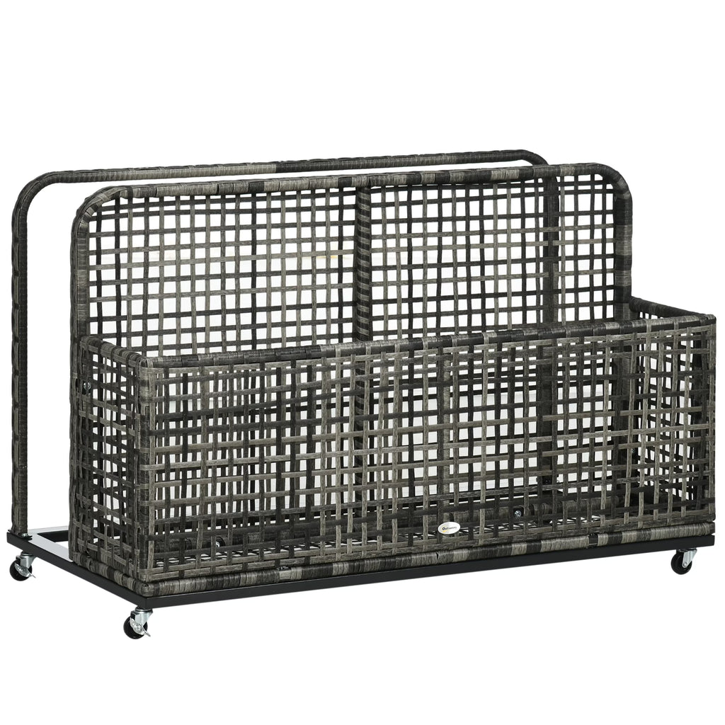 Dark Grey Pool Float Storage with Wheels T59043