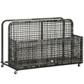 Dark Grey Pool Float Storage with Wheels T59043