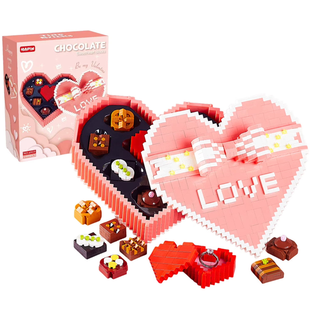 1999 Pieces Chocolate Building Blocks STEM Brick Kits Toy D23471
