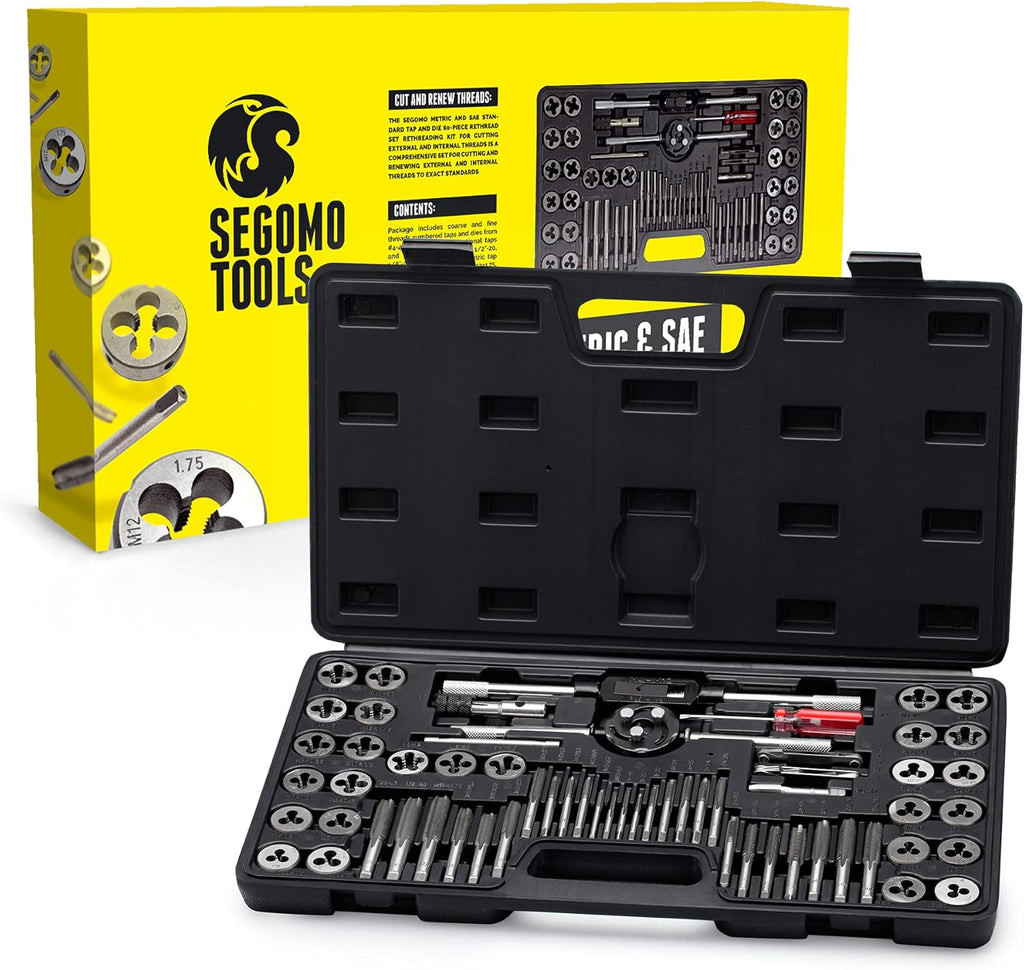 60 Piece Metric & SAE Tap and Die Set with Storage Case U139
