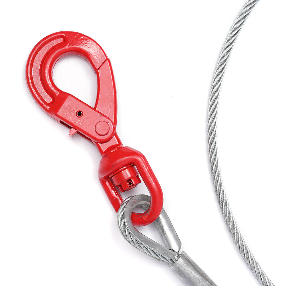 3/8" x 100" Steel Core Wire Rope Winch Cable with Swivel Hook I366285