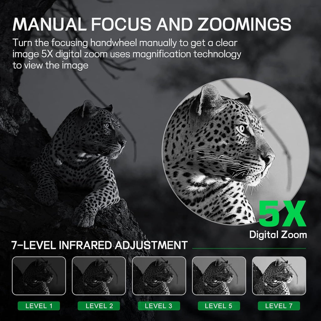 4K Infrared Night Vision Binoculars with Rechargeable Battery W31964