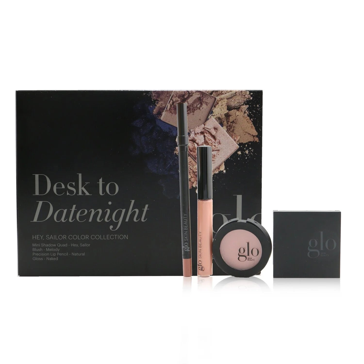 Mini Shadow Quad + Blush + Lip Pencil + Lip Gloss 4pcs X76431