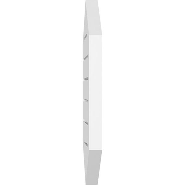 32x22W x 36x22H Vertical Peaked Surface Mount PVC Gable Vent 12/12 Pitch U7243