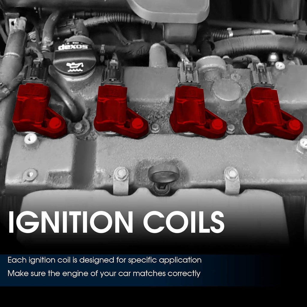 Set of 4 Ignition Coil for Chevrolet Equinox HHR Malibu Cobalt Buick Regal Verano Pontiac Saturn B2928