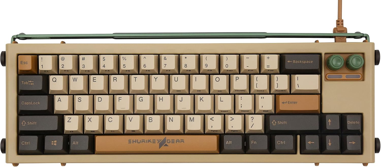65% Wireless Mechanical Keyboard with White LED Backlit V455411