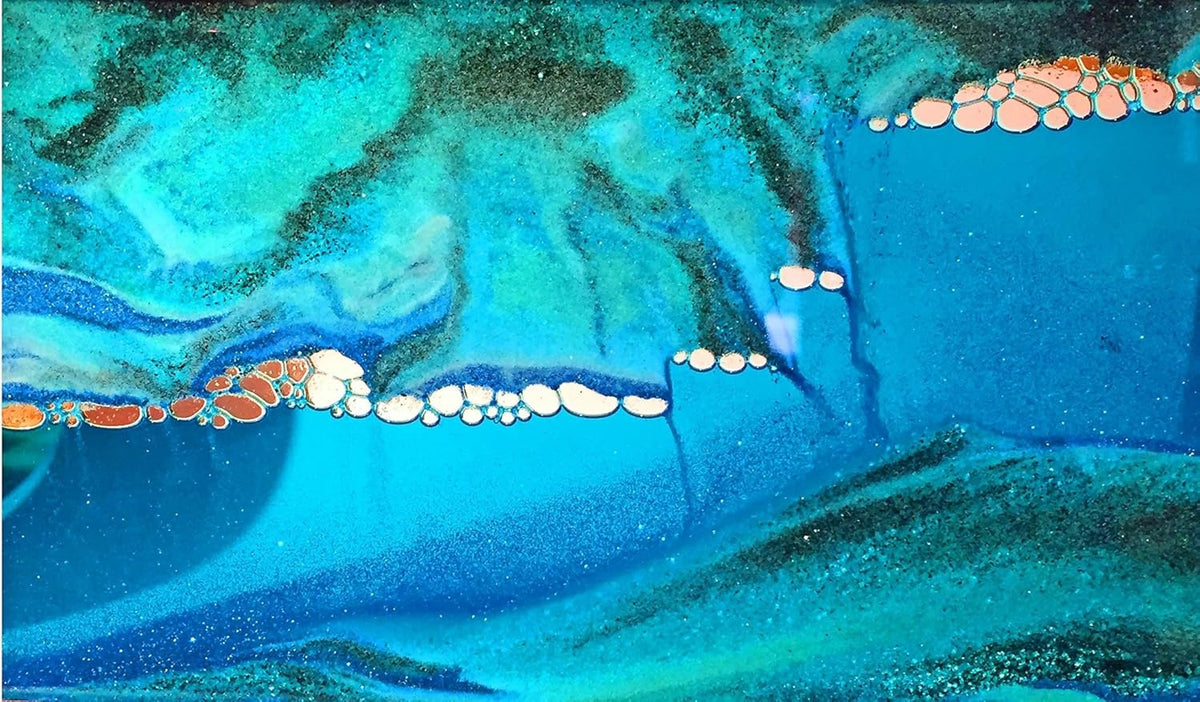 Medium Cherry Frame Colored Sandscapes G7095