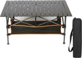 Heavy Duty Aluminum Camping Table with Carry Bag W88987