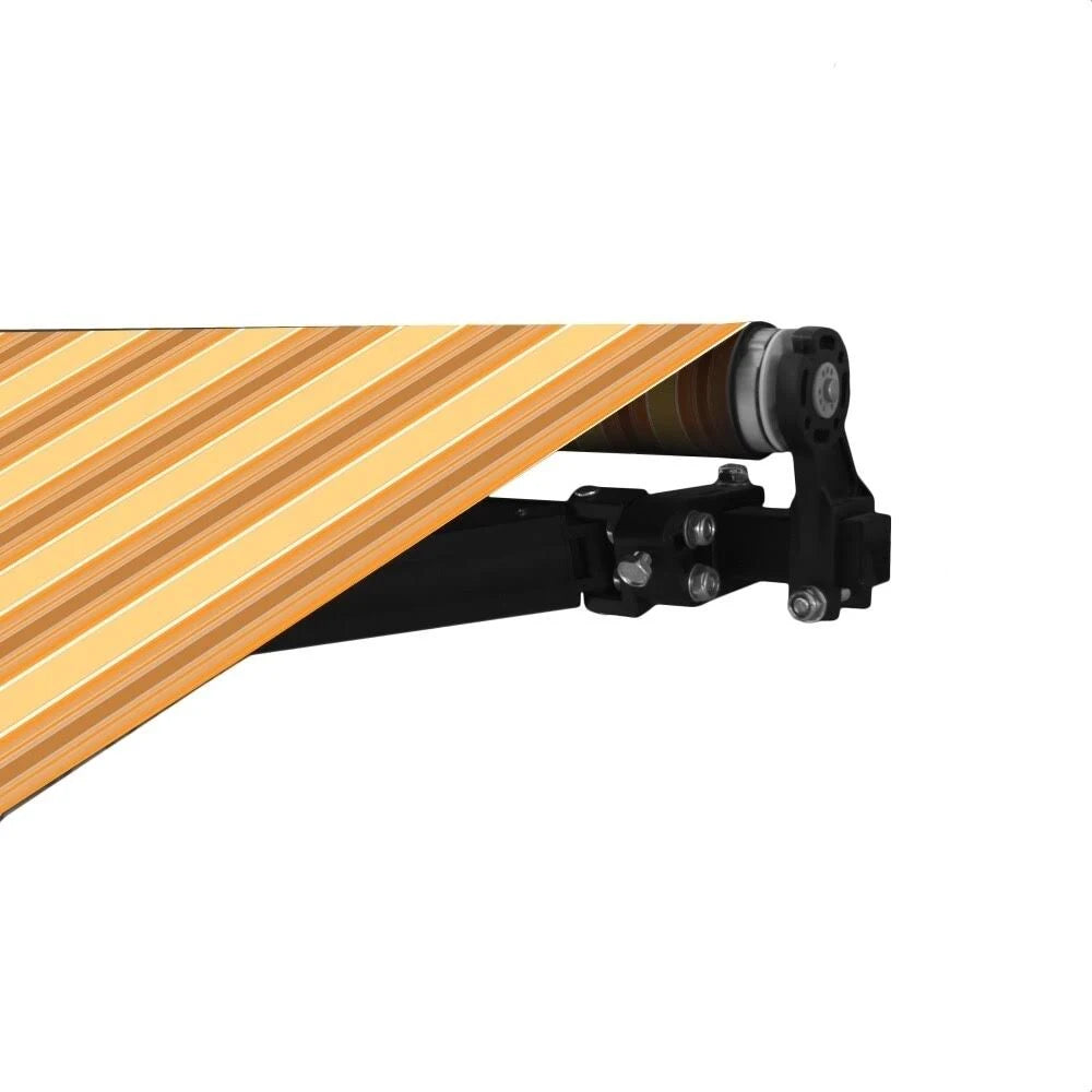 Black Frame Motorized Retractable Canopy Awning 16 x 10 Feet D629776