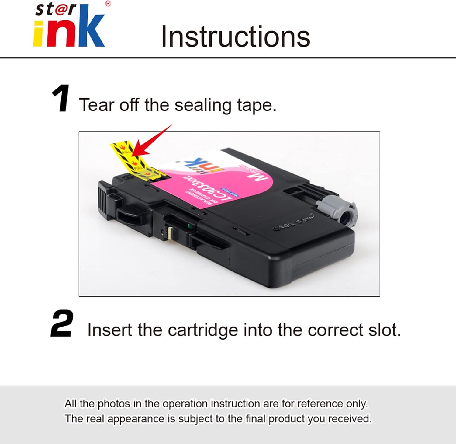 4 Packs Ink Cartridge for Brother Printer F748