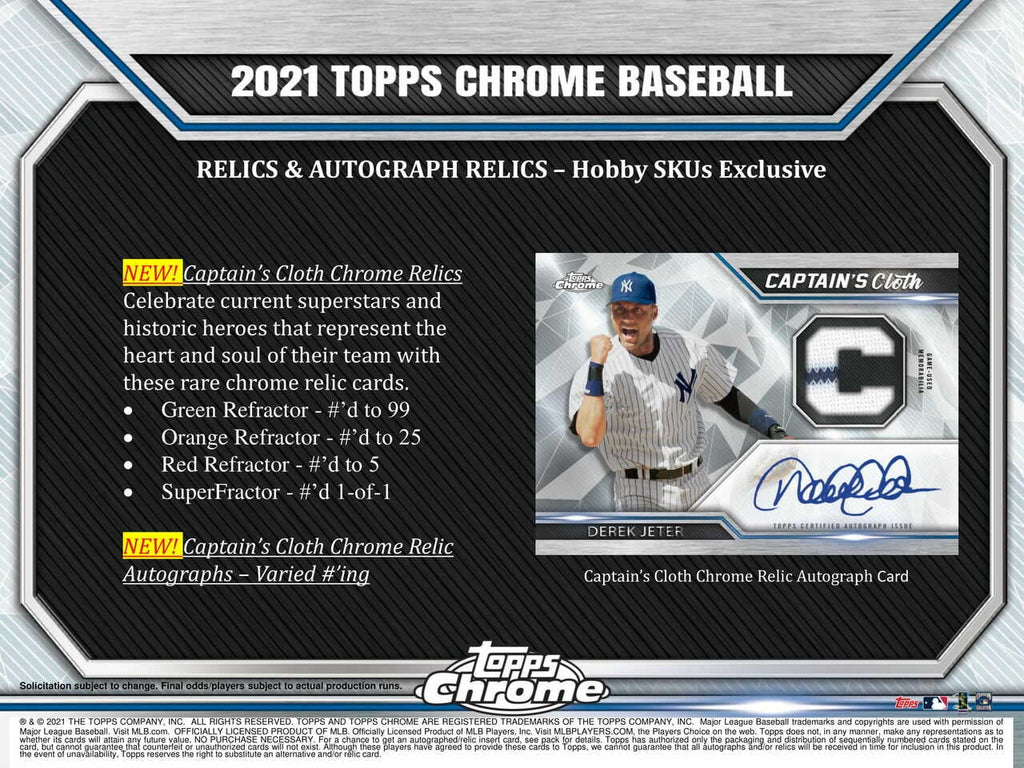 2021 Topps Chrome Baseball Hobby T828