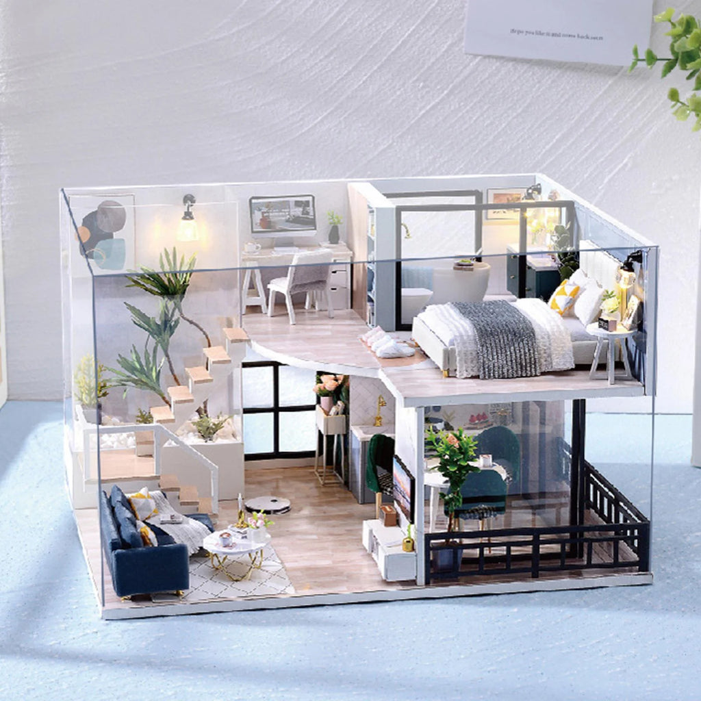 Dollhouse Building Toys with Furniture Accessories Y711553