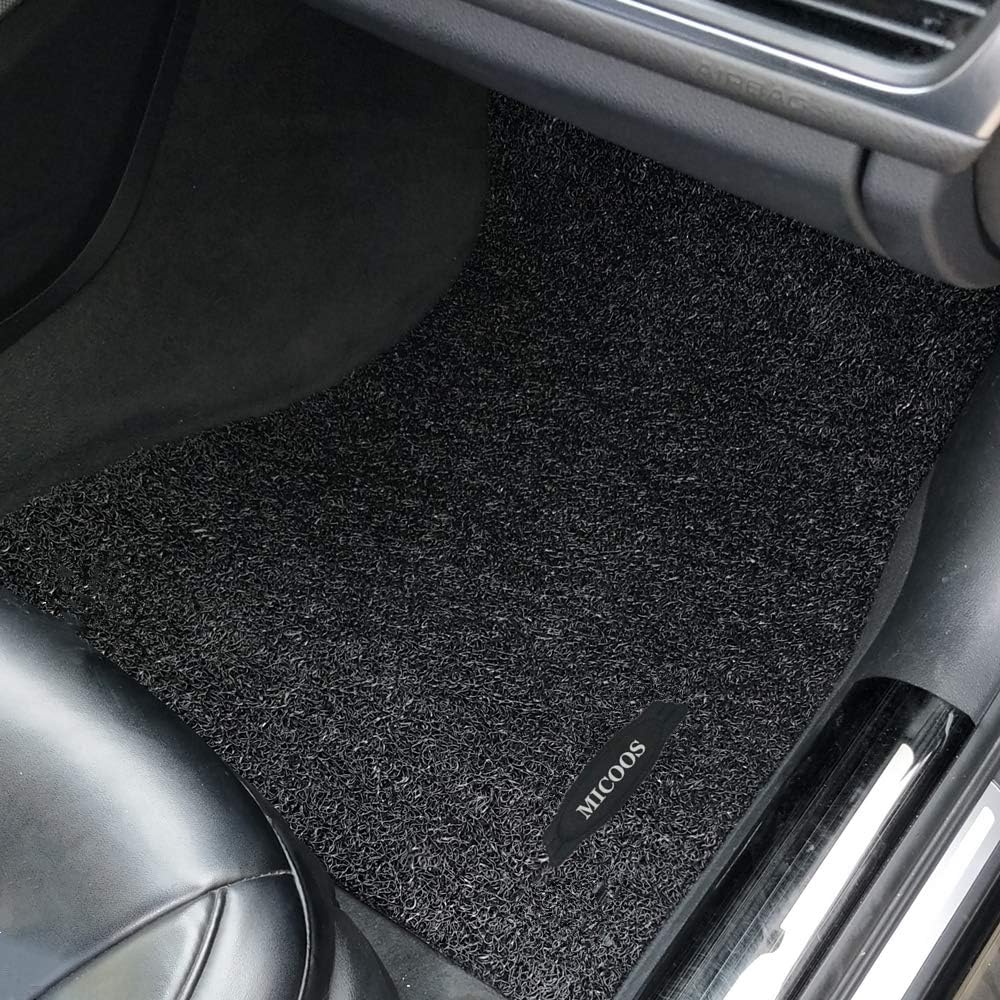 Black Pack of 2 All Weather Heavy Duty Waterproof Car Floor Mat Set E148