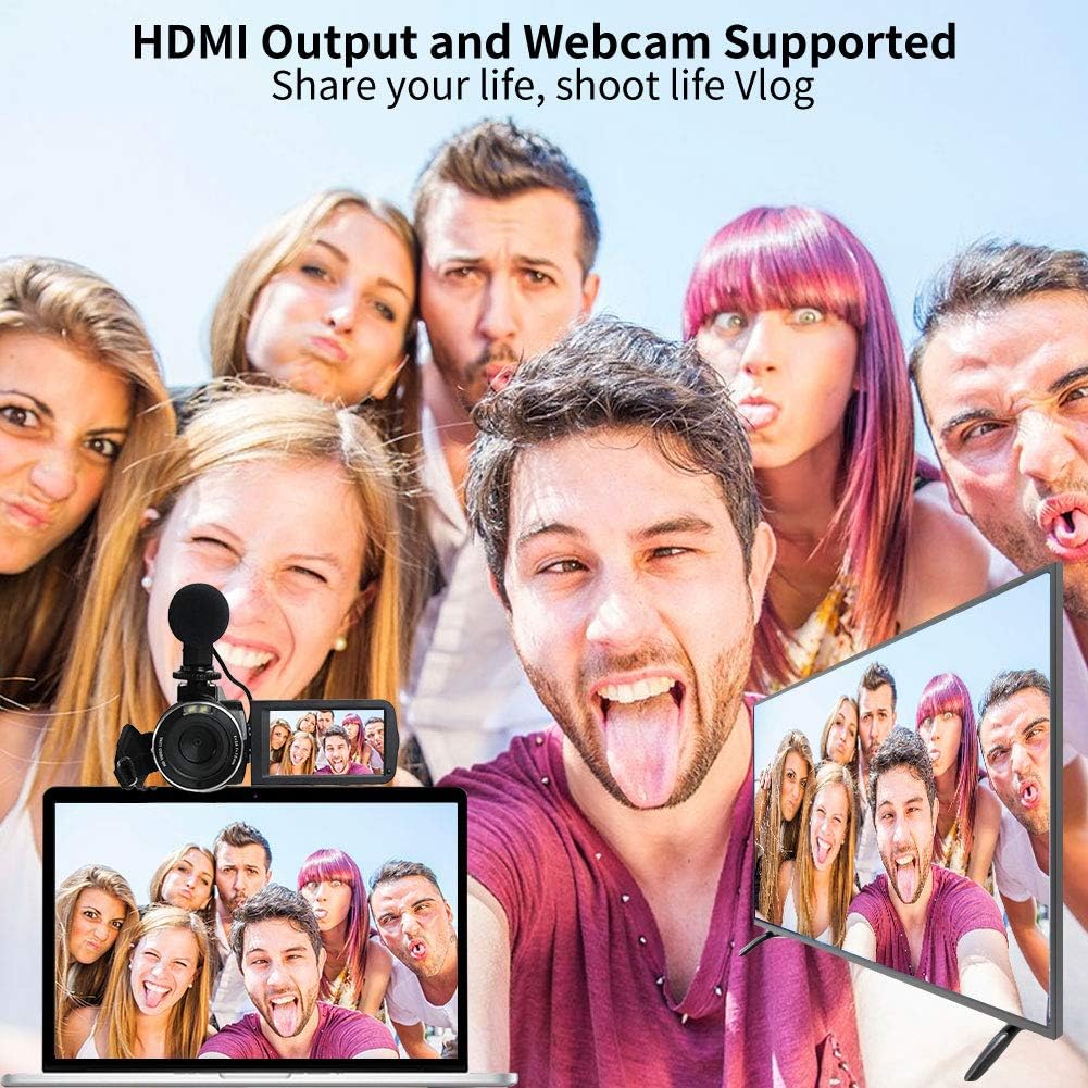 2.7K Full HD 30FPS Vlogging Camera with Microphone & Remote B157