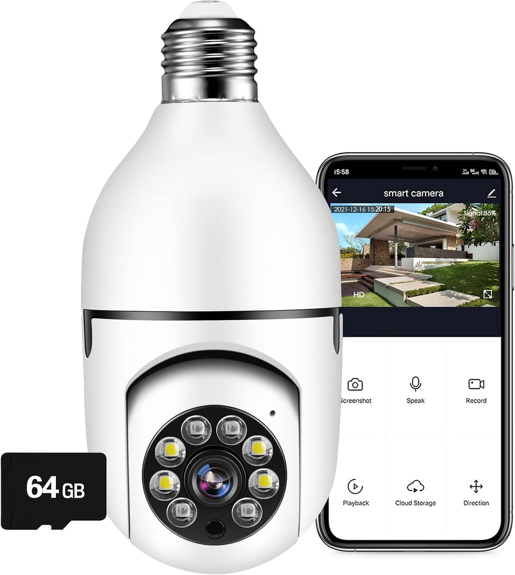 2 Pack 1080P PTZ WiFi Security Camera with 32 GB Micro SD Card L89190