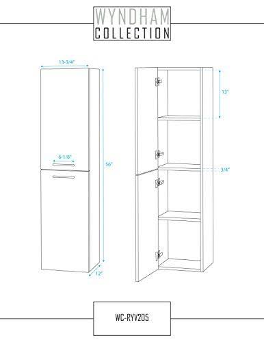Grey Oak Wall Vanity Cabinet A86650