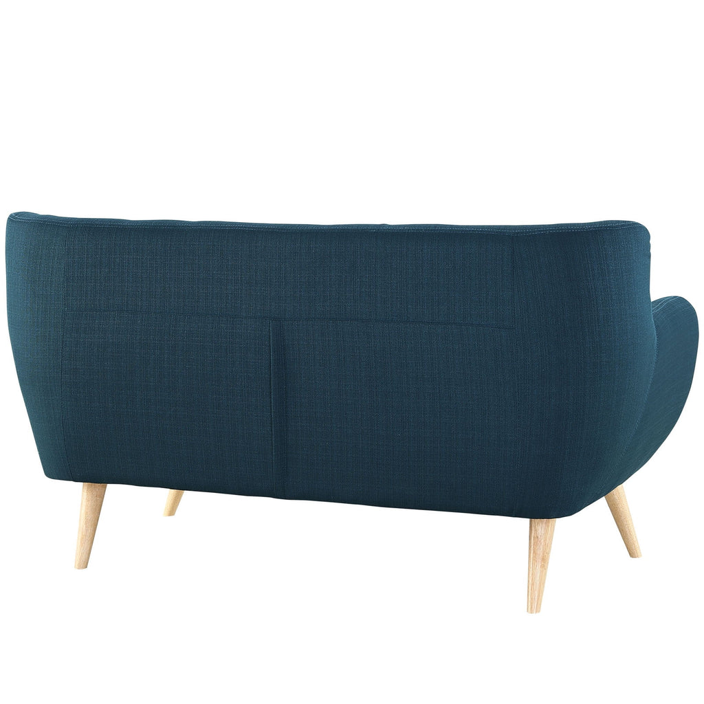 Navy Fabric 2 pcs Living Room Set S114333