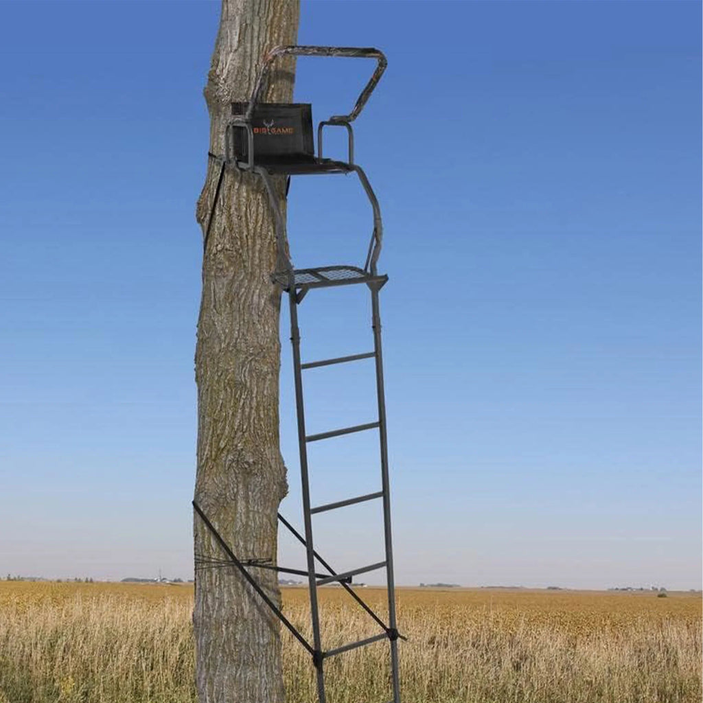 17' Lightweight Portable Hunting Tree Stand Ladder I28676