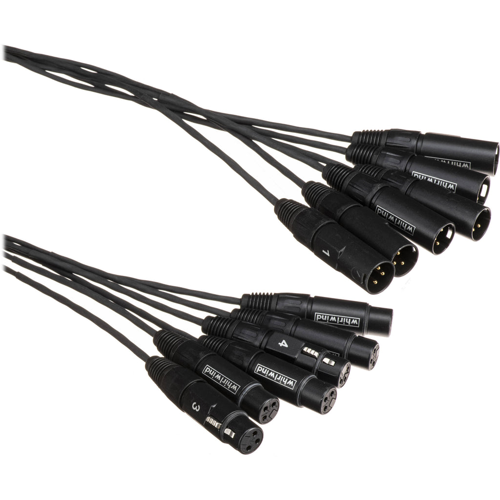6-Channel XLR Female to XLR Male Fanout Snake Cable M4121
