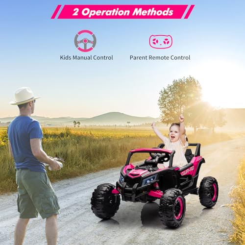 24V Battery Powered Electric UTV Car with Remote Control, Spring Suspension, 200W Motor, Metal Frame, LED Lights Z55302