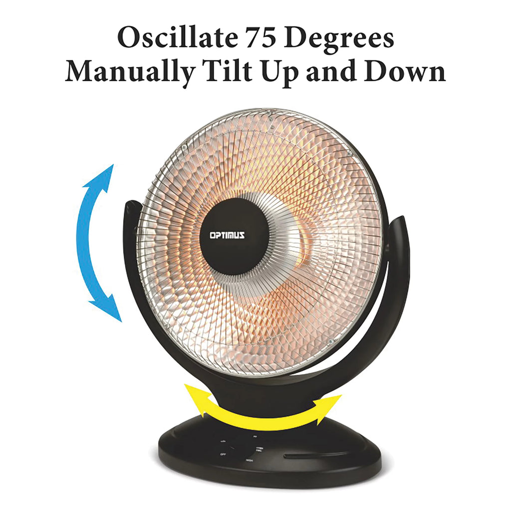 Oscillating Parabolic Radiant Heater with Timer D376