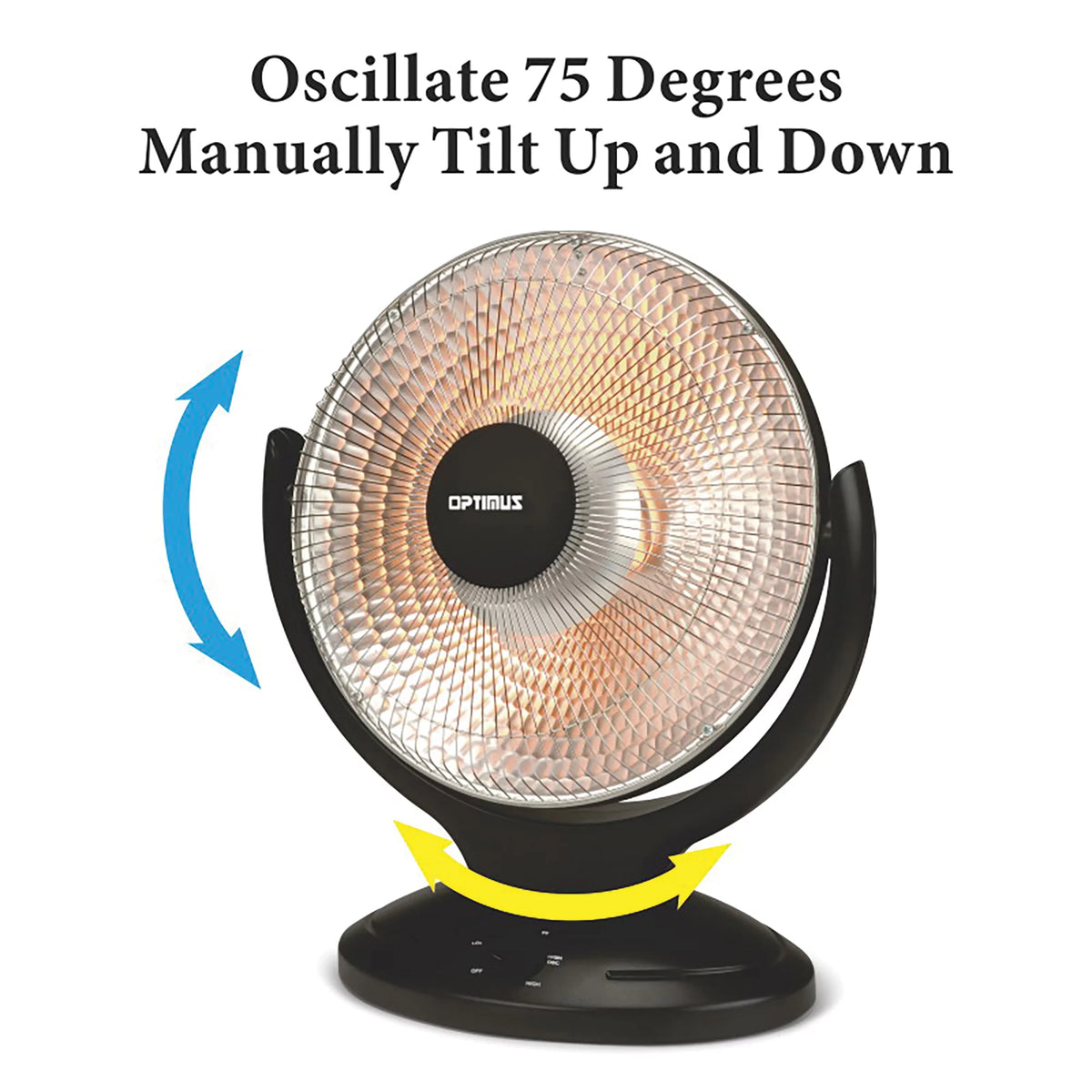 Oscillating Parabolic Radiant Heater with Timer D376