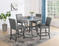 5 Piece Counter Height Table Set Grey V13890