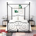 Sand Black Full Platform Bed Frame with Headboard and Footboard K994