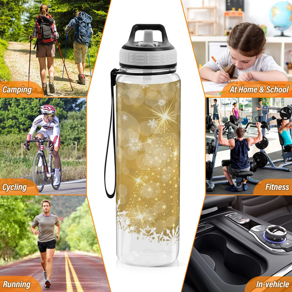 Golden 32oz Tritan Water Bottle with Straw A1676