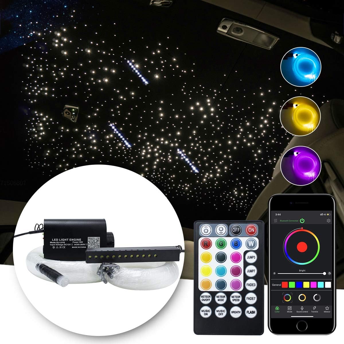 Bluetooth LED Fiber Optic Light Star Ceiling Kits 450pcs Z2484