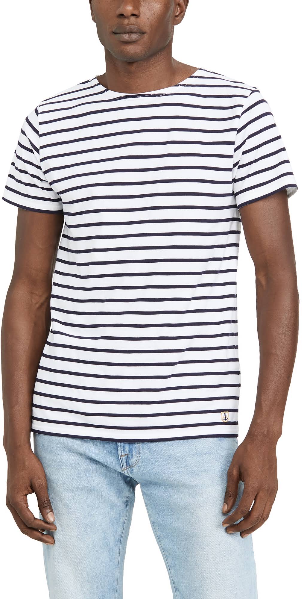 Navy White Mariniere Tee N7122