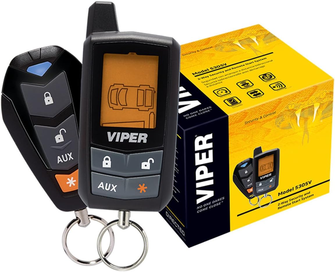2 Way LCD Car Alarm Keyless Entry Remote Start System N378569