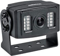 Rear Color Camera with LED Low-Light Assist, Black, 1/3 CMOS Image Sensor, 600 TV Lines Resolution, 145° Viewing Angle, Built-in Microphone, Electronic Iris Shutter, Waterproof (IP69K) X453