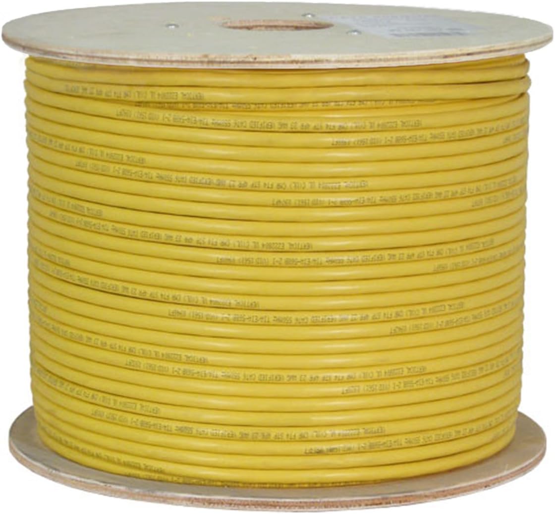Bulk Shielded Cat6A Ethernet Cable, 23AWG, Solid Bare Copper, PVC, 1000ft, White M416