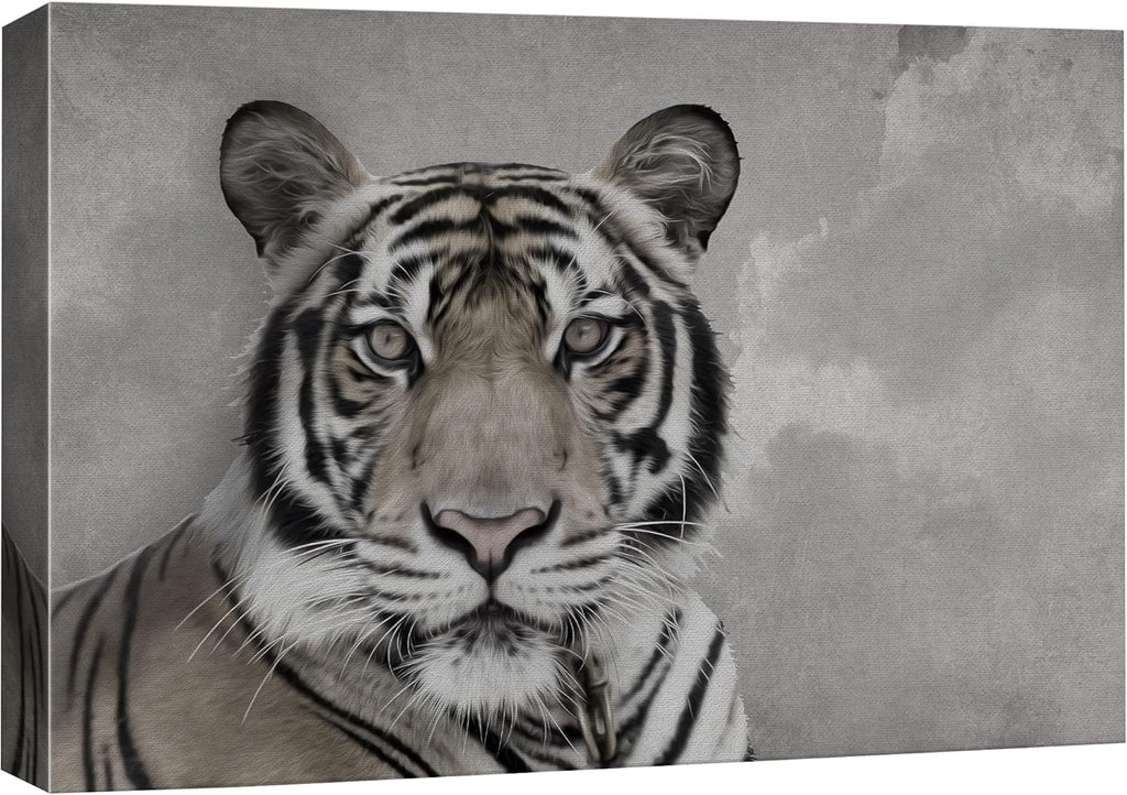 Canvas Print Wall Art Ram Portrait on Graphite Background I509