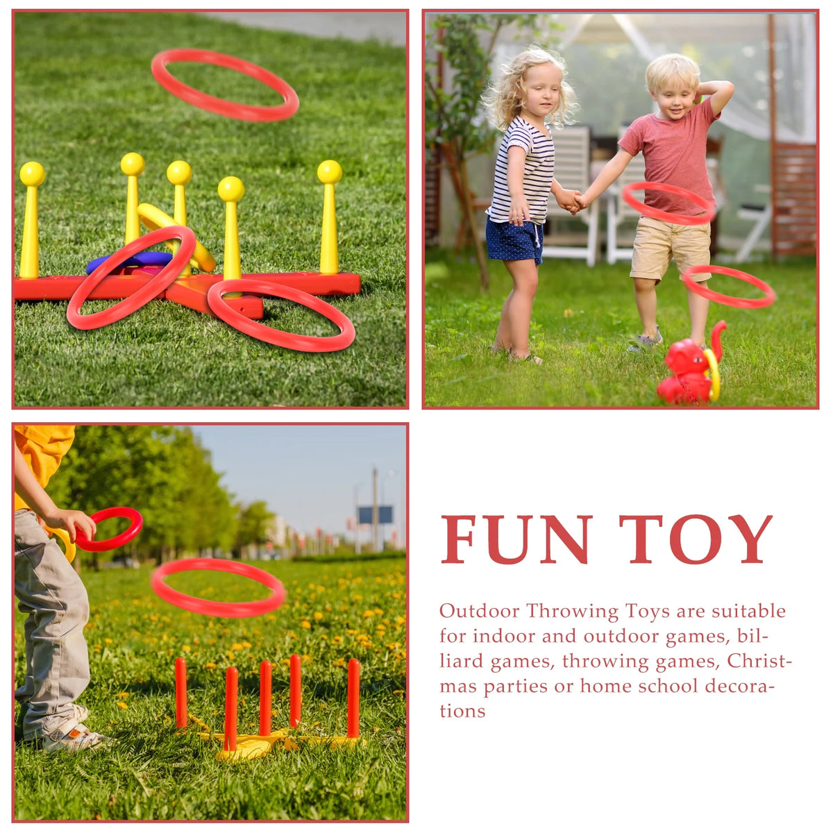 72 Pcs Toss Rings Toss Game for Kids Party Favor Games R509