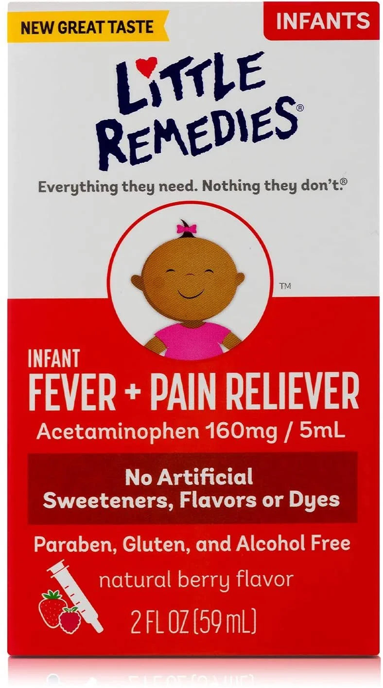 Dye-Free Natural Berry Infant Fever/Pain Liquid 2Oz Ct, 6-Pack Z9272