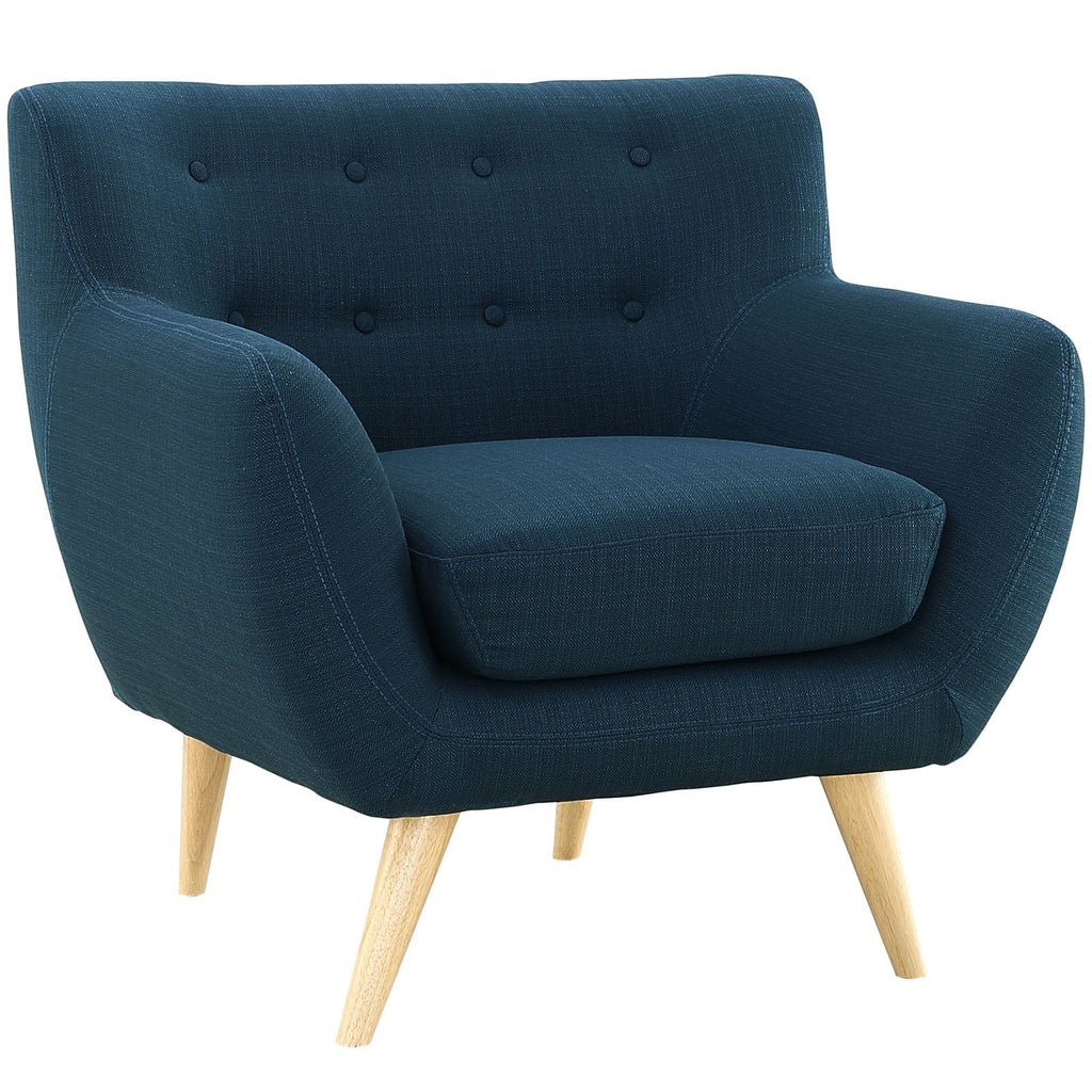 Navy Fabric 2 pcs Living Room Set S114333