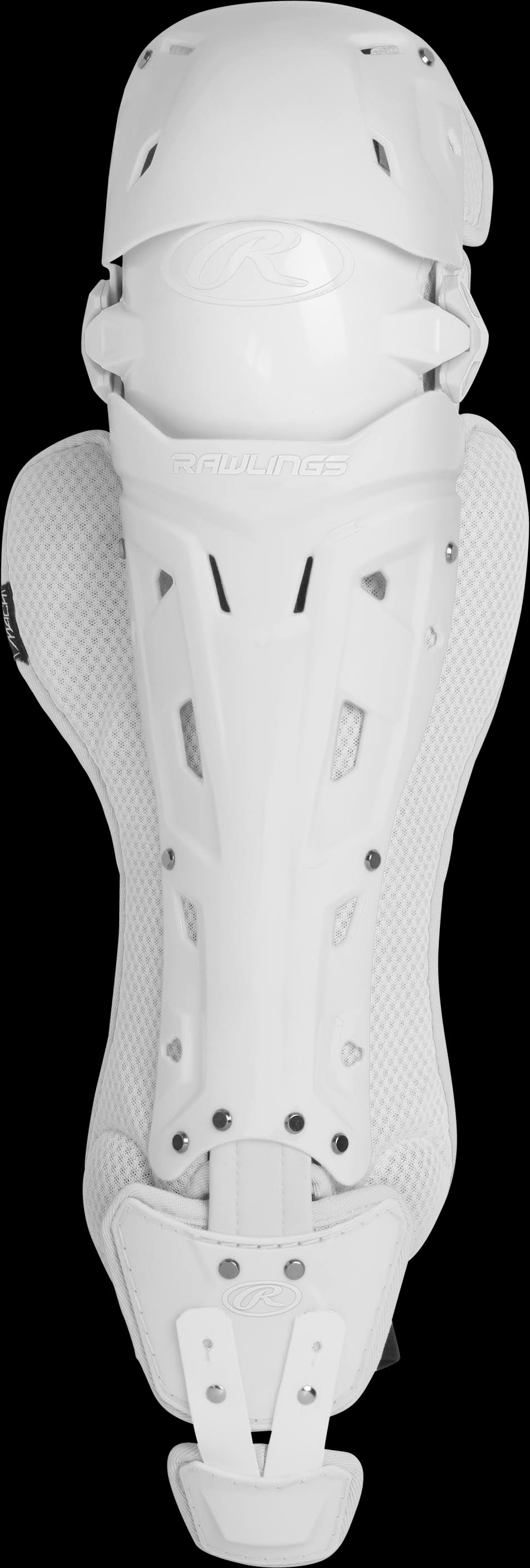 White Baseball Catcher Leg Guards K4118
