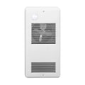 White Pulsair Wall Fan Heater with Integrated Mechanical Thermostat O771156