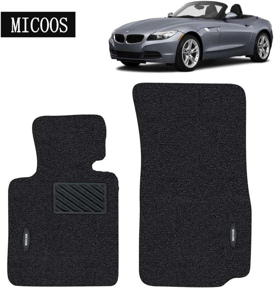 Black Pack of 2 All Weather Heavy Duty Waterproof Car Floor Mat Set E148