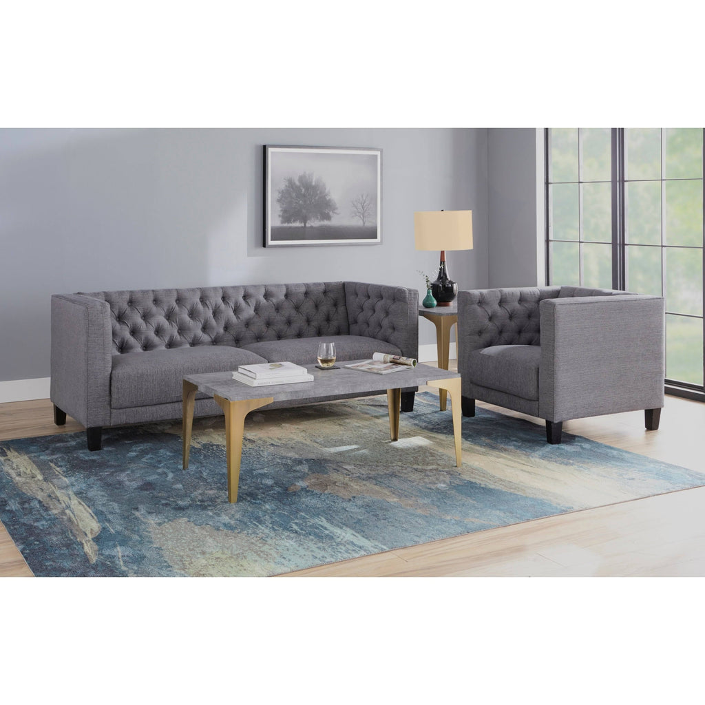 Medium Grey Accent Chair S8002