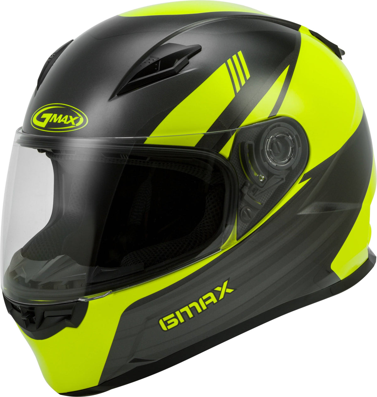 Hi-Vis Grey Full Face Deflect Helmet M272