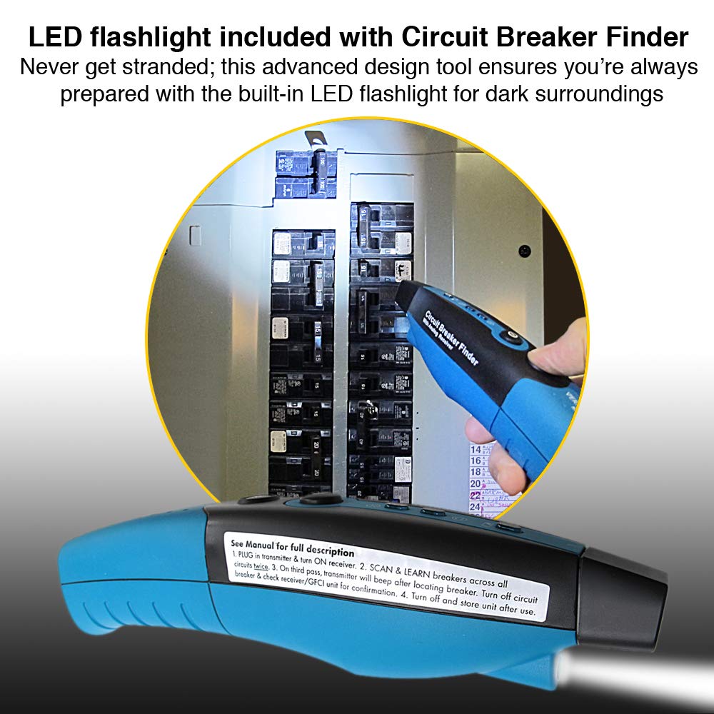 Circuit Breaker Finder with Flashlight L8130
