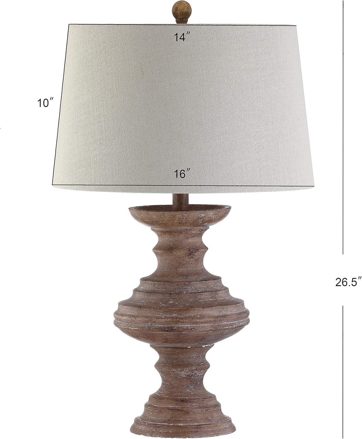 Brown Resin LED Table Lamp Q617