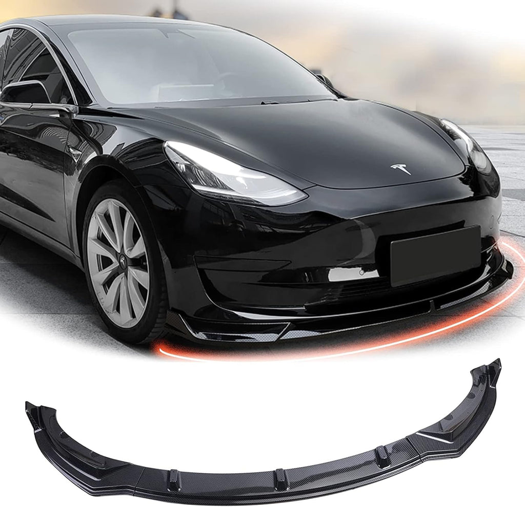 ABS Glossy Carbon Fiber Front Lip Spoiler Z482