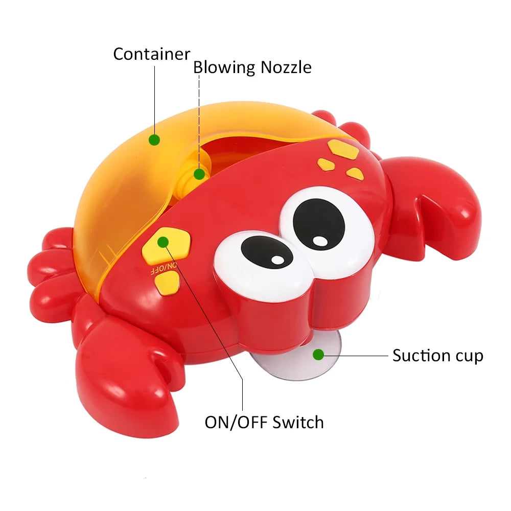 Red Crab Bubble Machine with Music V100