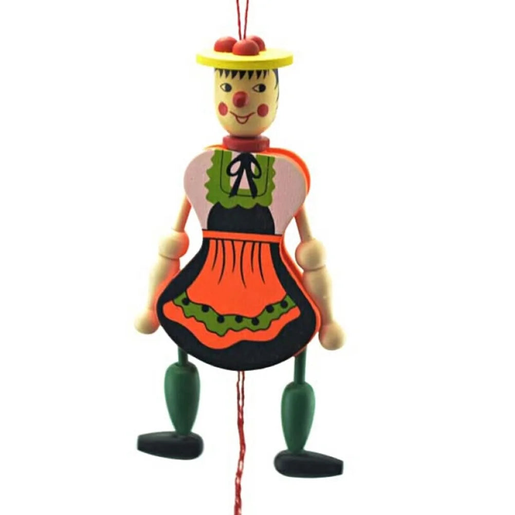 Wood Marionette Puppet Doll with Strings K429306